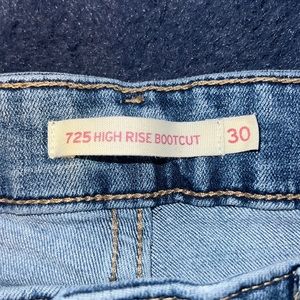 Levis high rise bootcut jeans